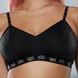 YITTY Black Glitter Bralette XL NWT Still In Bag